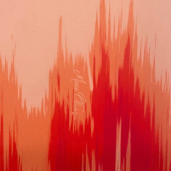 MARIE OLIVER Silk Kimono Mini Dress Small Blush Pink Orange Fuchsia Billowy READ - Picture 2 of 11